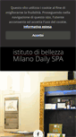 Mobile Screenshot of milanodailyspa.it