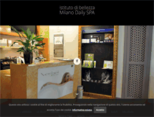 Tablet Screenshot of milanodailyspa.it